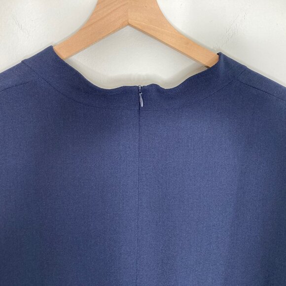 MM LaFleur Dress 3X Navy Aditi WonderTex Corp Career Classic Minimalist Capsule - Picture 7 of 11